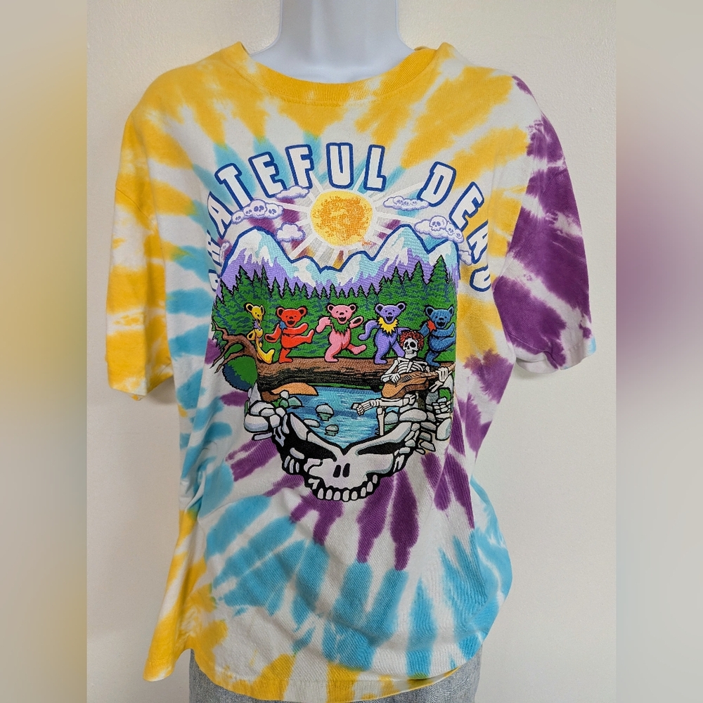 Grateful Dead Liquid Blue Tie-Dye T-Shirt